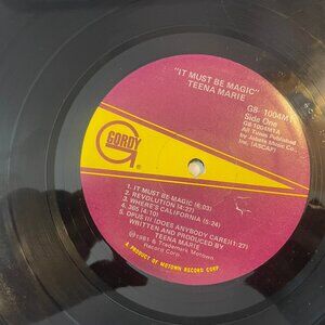Tina Marie, It Must Be Magic (Vinyl Album) Gordy Records, 1981.